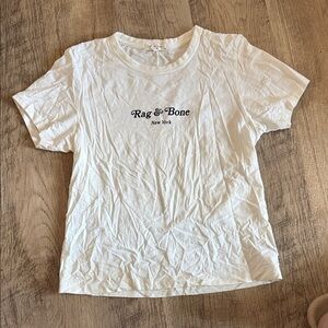 Rag & Bone Cream Graphic Tee